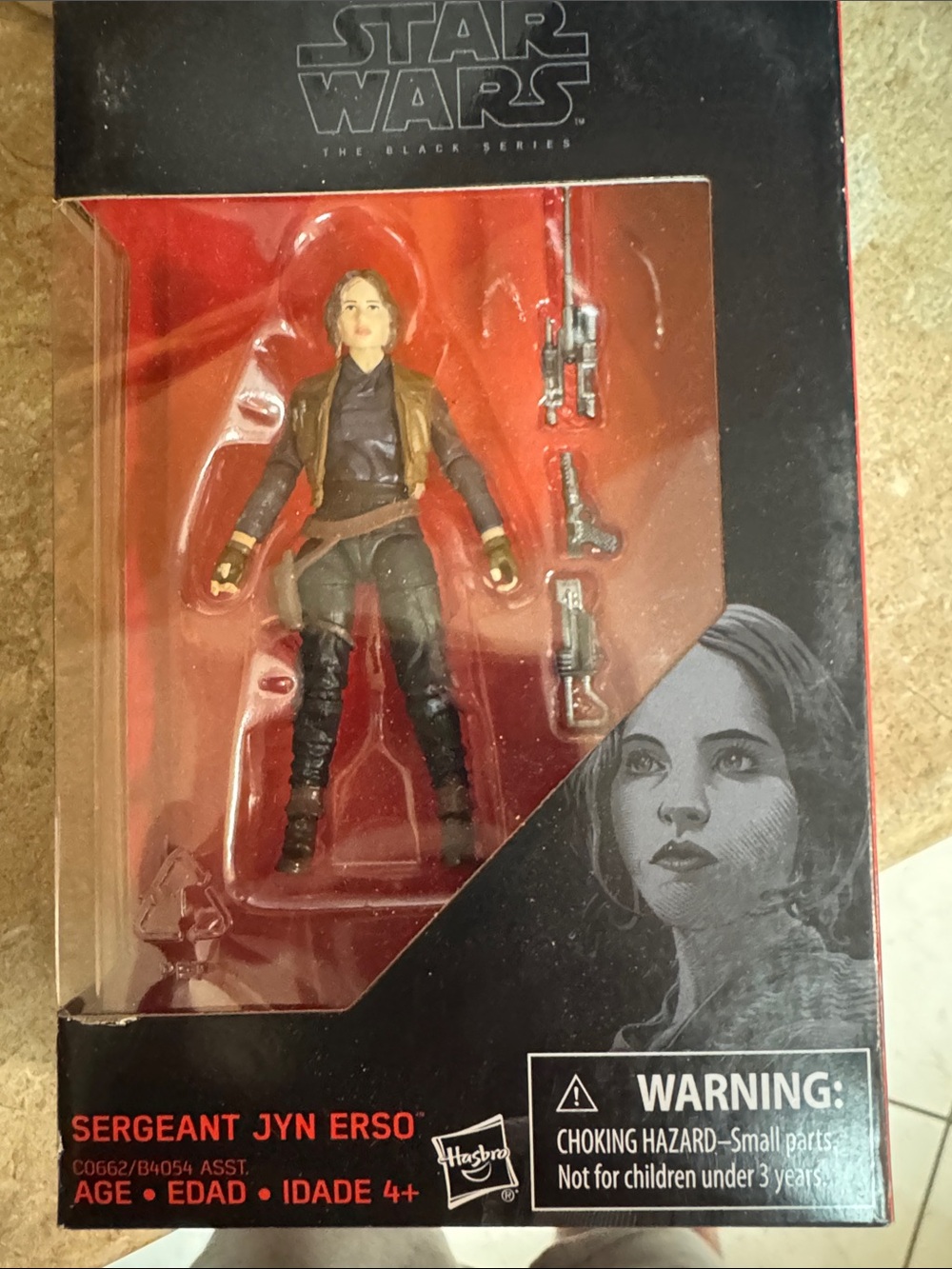 Hasbro Star Wars Black Series Sergeant Jyn Erso Figure - Brown, Black, Red